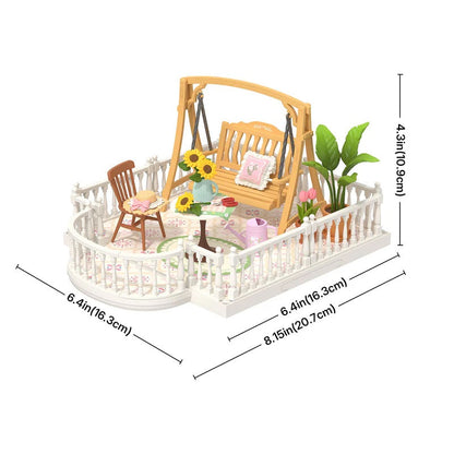 Rolife Sunny Break Terrace Super Creator Extension Pack (DWP08) | Miniature Balcony Add-On