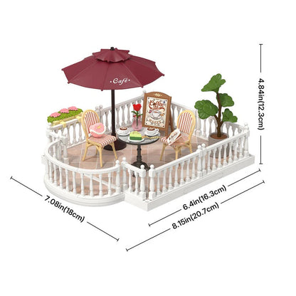 Rolife Chic Café Terrace Super Creator Extension Pack (DWP09) | Miniature Balcony Add-On