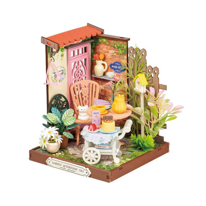 Rolife Fancy Tea Yard DIY Miniature House Kit (DS038) | 1:28 Scale