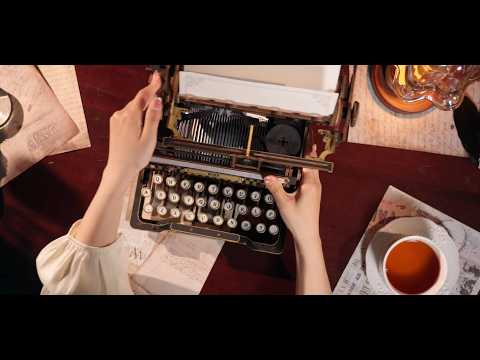 ROKR Mechanical Typewriter LK703B classic version wooden 3D puzzle assembly and product video guide