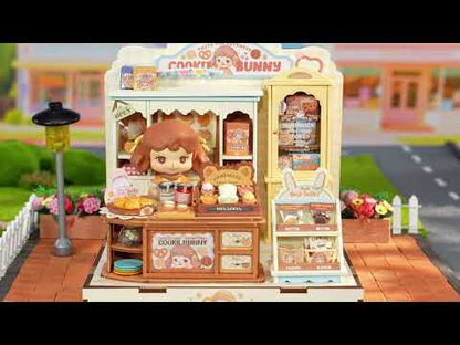 Rolife Cookii Bunny's Cookie Shop DG177 DIY miniature house assembly and display video
