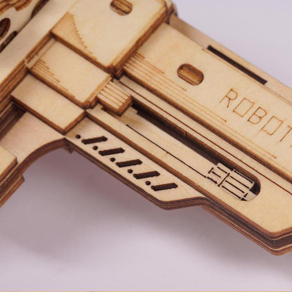 Robotime ROKR 3D Corsac M60 Justice Guard Gun DIY Wooden Puzzle LQ401