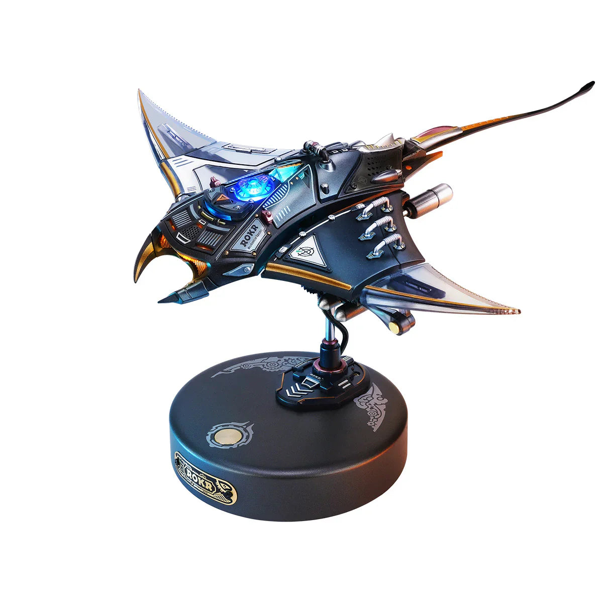 ROKR Manta Ray Animal 3D Puzzle (MI06) | LED Lights & Dynamic Fin Motion