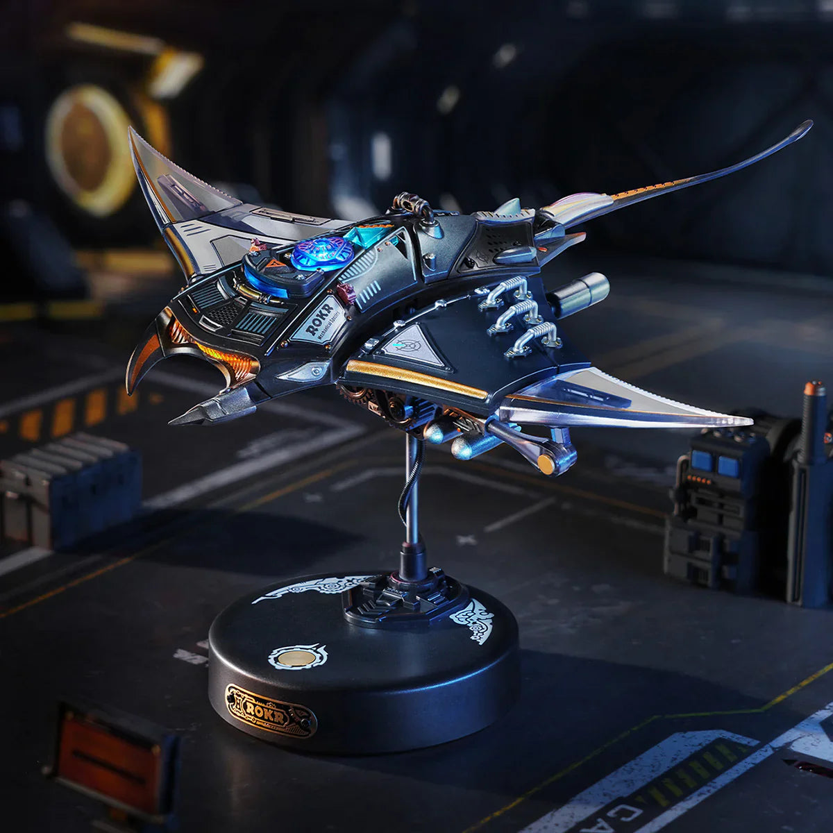 ROKR Manta Ray Animal 3D Puzzle (MI06) | LED Lights & Dynamic Fin Motion