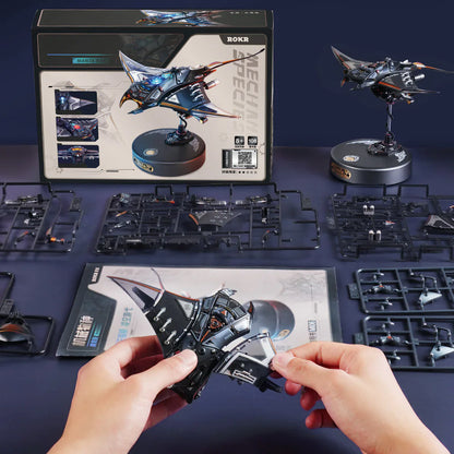 ROKR Manta Ray Animal 3D Puzzle (MI06) | LED Lights & Dynamic Fin Motion