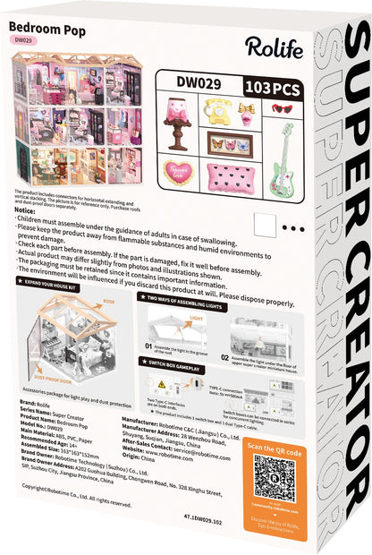 Rolife Bedroom Pop DW029 - back packaging