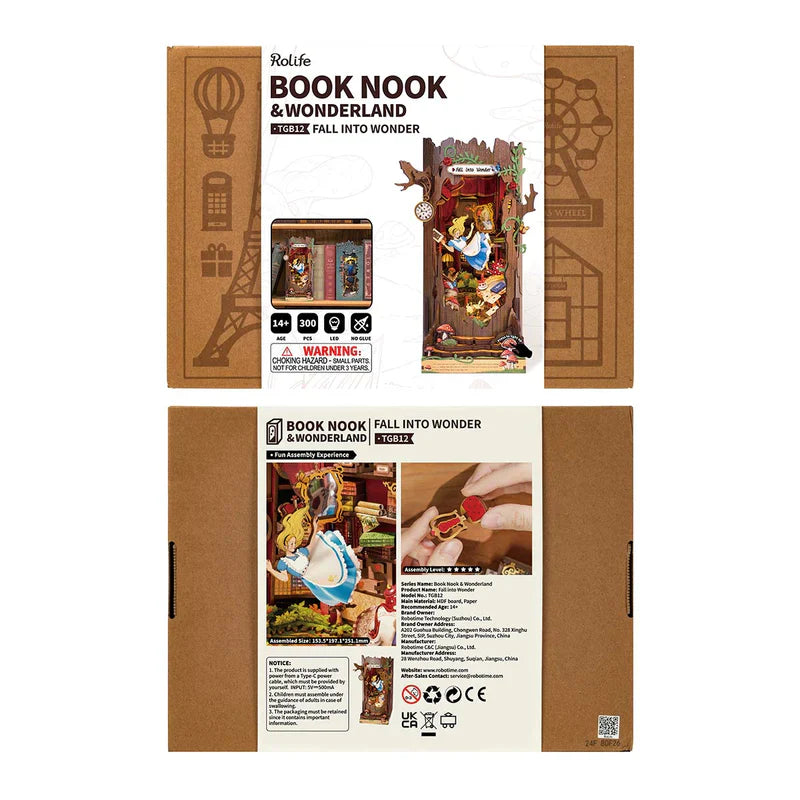 Rolife DIY Book Nook Shelf Insert - Fall into Wonder TGB12