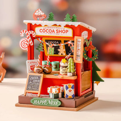 Rolife Cocoa Shop DIY Miniature Kit (DS042) | LED Light