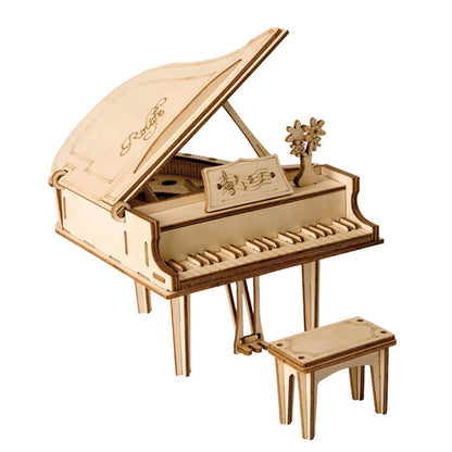 Rolife Grand Piano Musical Instrument 3D Wooden Puzzle (TG402) | Mini Piano Display Model