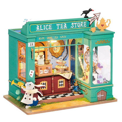 Rolife Alice’s Tea Store DIY Miniature House Kit (DG156) | 1:20 Scale
