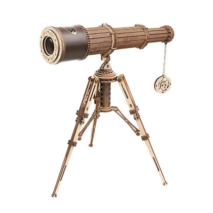 ROKR Monocular Telescope 3D Wooden Puzzle (ST004) | Retro Pirate Telescope Model