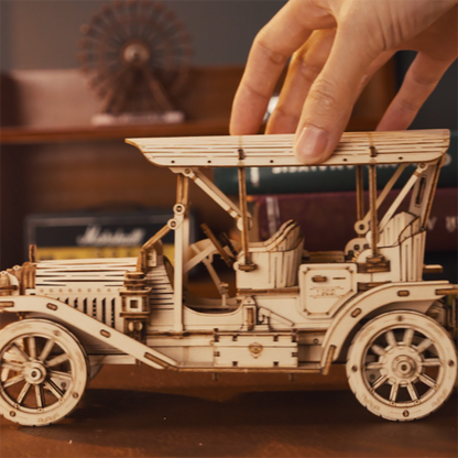 ROKR Vintage Car 3D Wooden Puzzle (MC801) | 1:15 Scale Model Kit