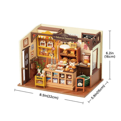Rolife Becka’s Baking House DIY Miniature House Kit (DG161) | 1:18 Scale