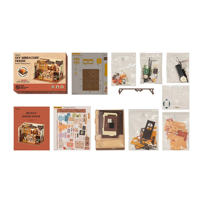 Rolife Becka’s Baking House DIY Miniature House Kit (DG161) | 1:18 Scale