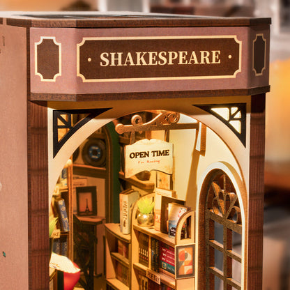Rolife Bookstore DIY Book Nook Shelf Insert Kit (TGB07) | Touch Light