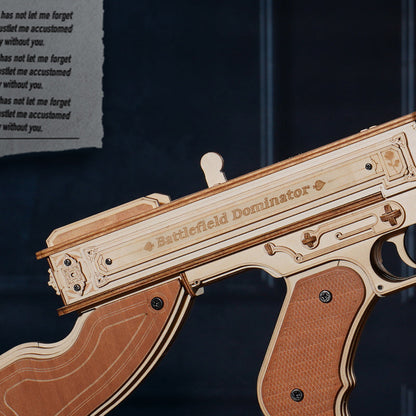 ROKR Submachine Gun 3D Wooden Puzzle (LQB01) | Mechanical Model