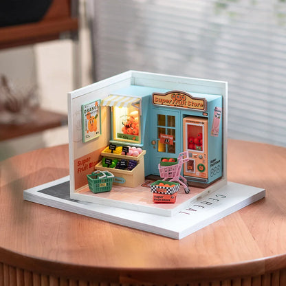 Rolife Super Creator Super Fruit Store DIY Miniature House Kit (DW003) | 1:24 Scale