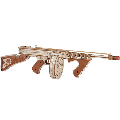 ROKR Submachine Gun 3D Wooden Puzzle (LQB01) | Mechanical Model