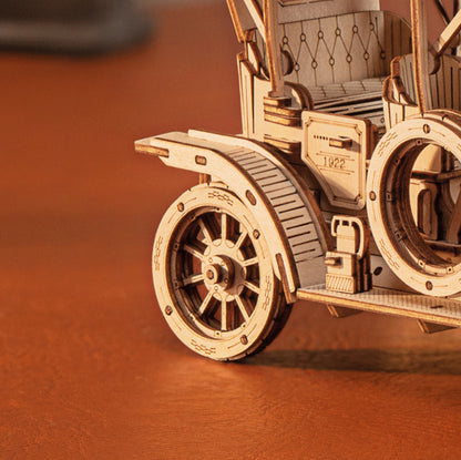 ROKR Vintage Car 3D Wooden Puzzle (MC801) | 1:15 Scale Model Kit