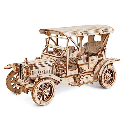 ROKR Vintage Car 3D Wooden Puzzle (MC801) | 1:15 Scale Model Kit