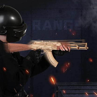 ROKR AK-47 Assault rifle 3D Wooden Puzzle (LQ901) | Mechanical Model