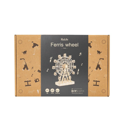 Rolife Ferris Wheel 3D Wooden Puzzle Music Box (TGN01) | Wind-Up Melody
