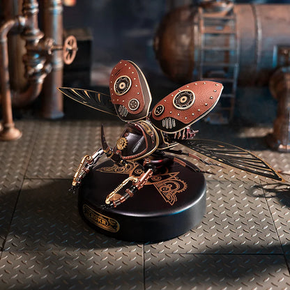 ROKR Rhinoceros Beetle 3D Puzzle (MI01) | Touch-Activated Mechanical Insect Model