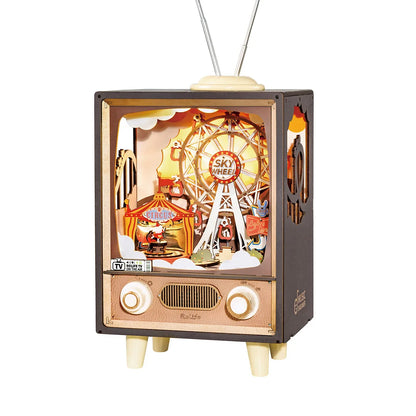 Rolife Sunset Carnival DIY Music Box 3D Wooden Puzzle (AMT01) | Type-C Powered