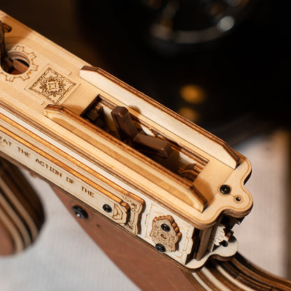 ROKR Submachine Gun 3D Wooden Puzzle (LQB01) | Mechanical Model