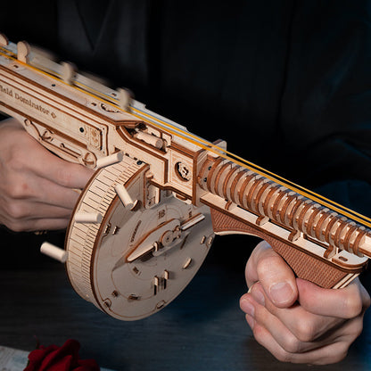 ROKR Submachine Gun 3D Wooden Puzzle (LQB01) | Mechanical Model