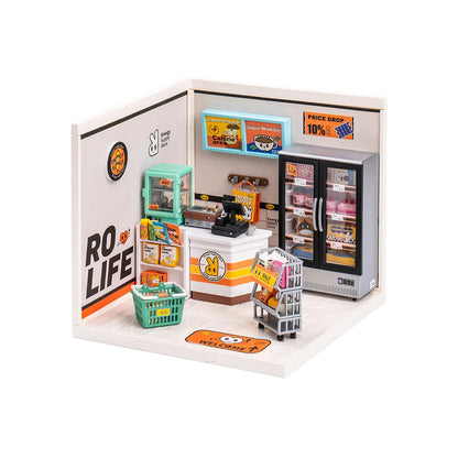 Rolife Super Creator Energy Supply Store DIY Miniature House Kit (DW002) | 1:24 Scale