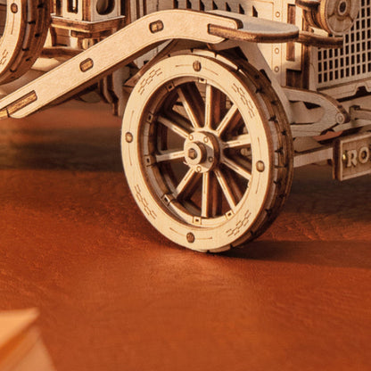 ROKR Vintage Car 3D Wooden Puzzle (MC801) | 1:15 Scale Model Kit