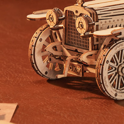 ROKR Vintage Car 3D Wooden Puzzle (MC801) | 1:15 Scale Model Kit