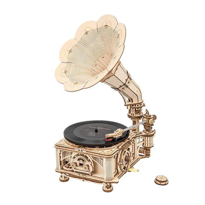 ROKR Classical gramophone 3D Wooden Puzzle (LKB01) | Marble Run Lift Model